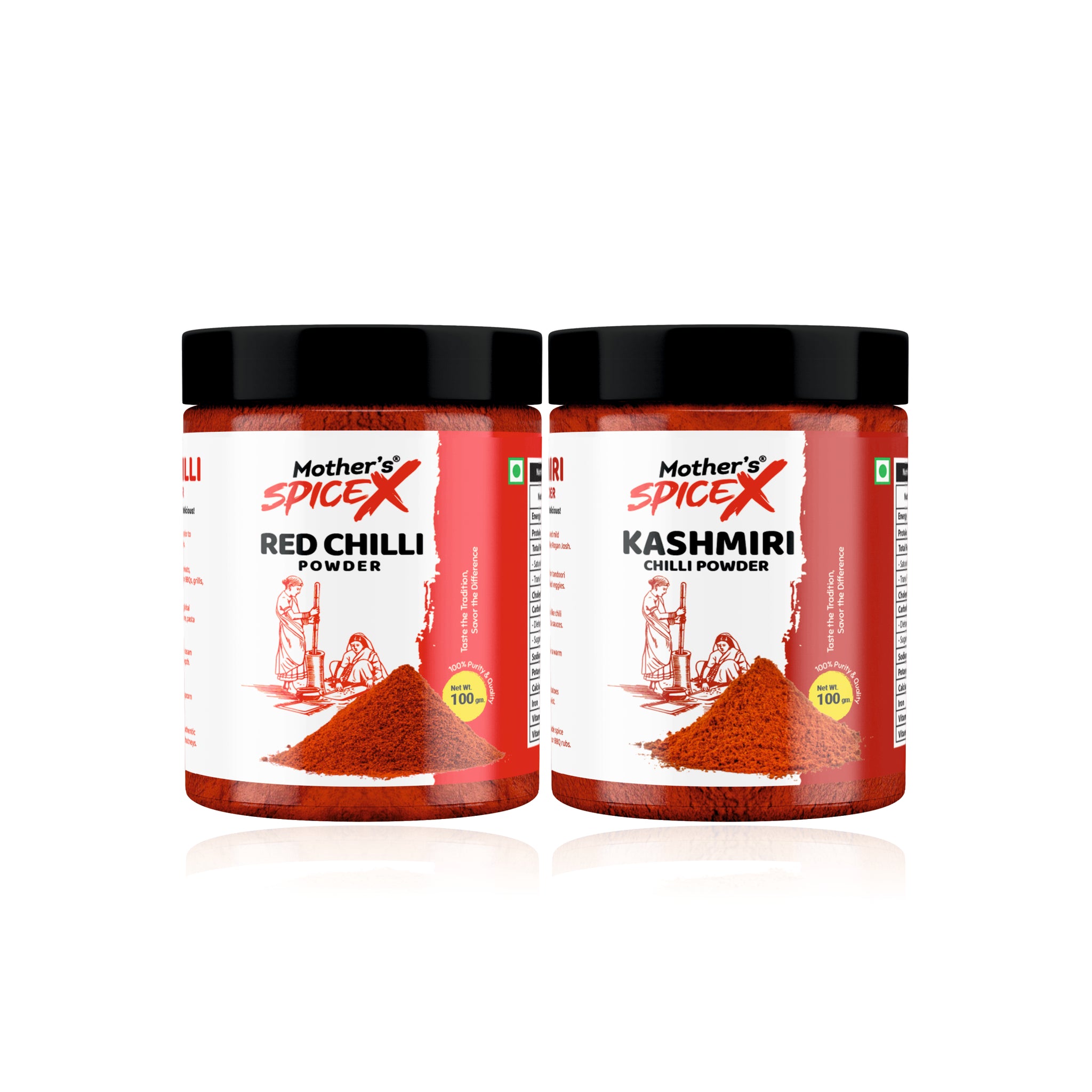 Chilli Power Duo  (2-in-1 Combo) | 100g – Everyday Home Use | Bold Heat + Vibrant Colour